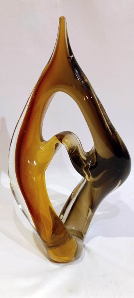 Vintage Vincenza Glass in Motion sculpture – Hand made c. 1970
