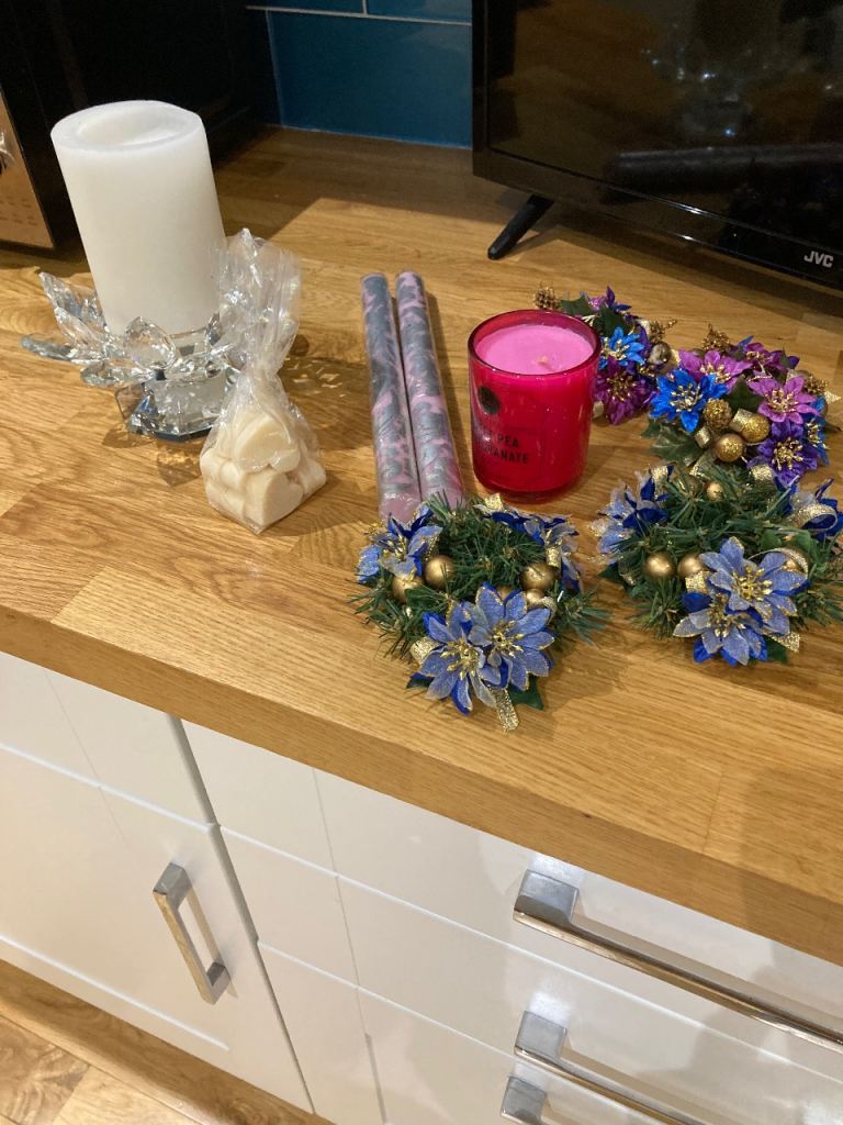 Collection candle holder/candles