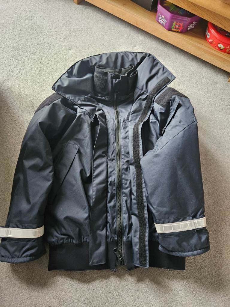 BLUE ROYAL NAVY UPPER DECK CREWSUIT JACKET SIZE LARGE CHEST 104CM -112CM