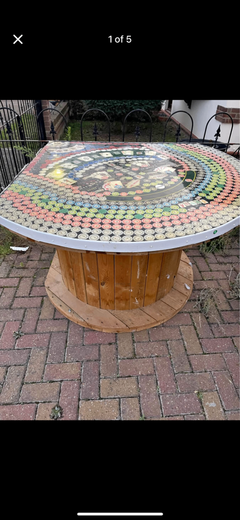  Very unusual Handmade poker table/man cave/pub 
