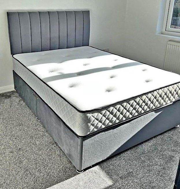💸 4FT6 Double Divan Bed + Mattress 📦 25% OFF Limited Offer – Book Today