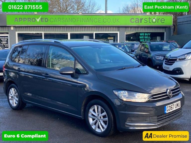 2018 Volkswagen Touran 1.2 TSI SE MPV in Grey with 76,800 miles, Euro 6 ULEZ compliant petrol 7 S...