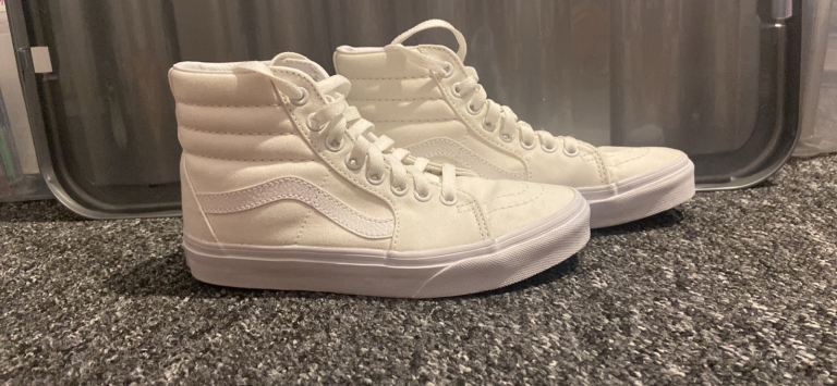 Vans white trainers