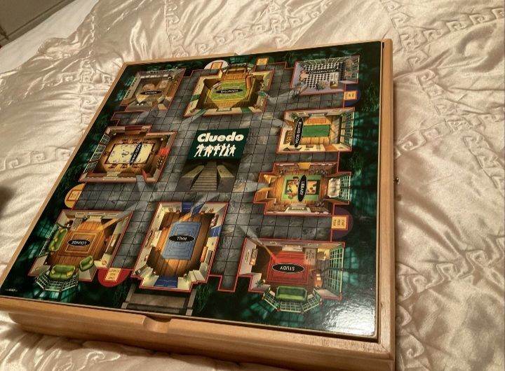 Monopoly and Cluedo Plus 5 Classic Games in a Wood Cabinet Board Game