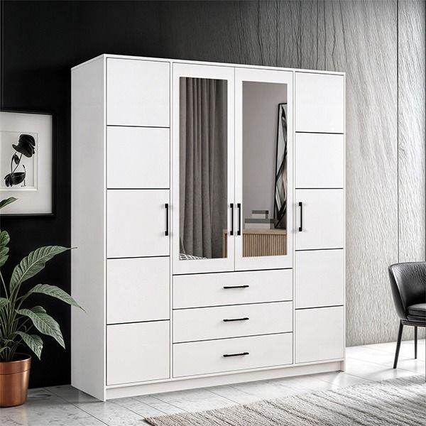 GUARANTEED PRICE- BRAND NEW 2 3 DOOR GERMAN SLIDING TWO THREE DOOR WARDROBE IN 4 COLORS *