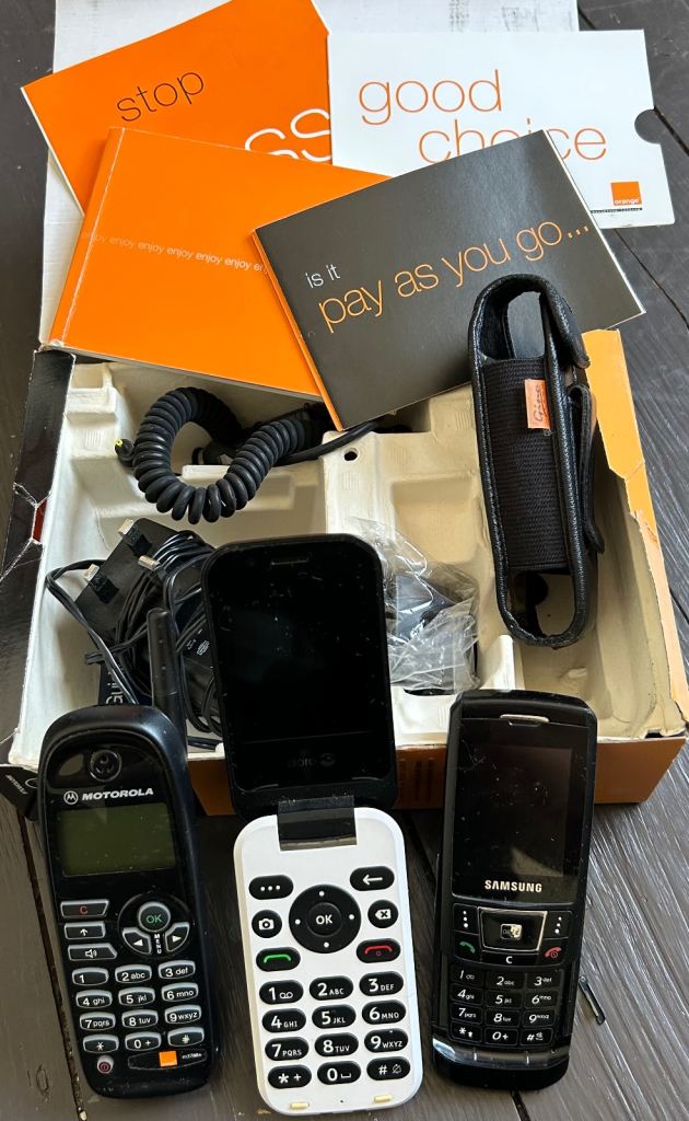 Vintage mobile phones 