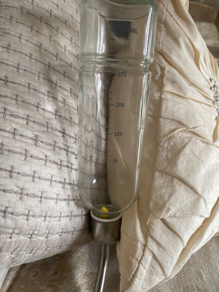 Glass water bottle for cage