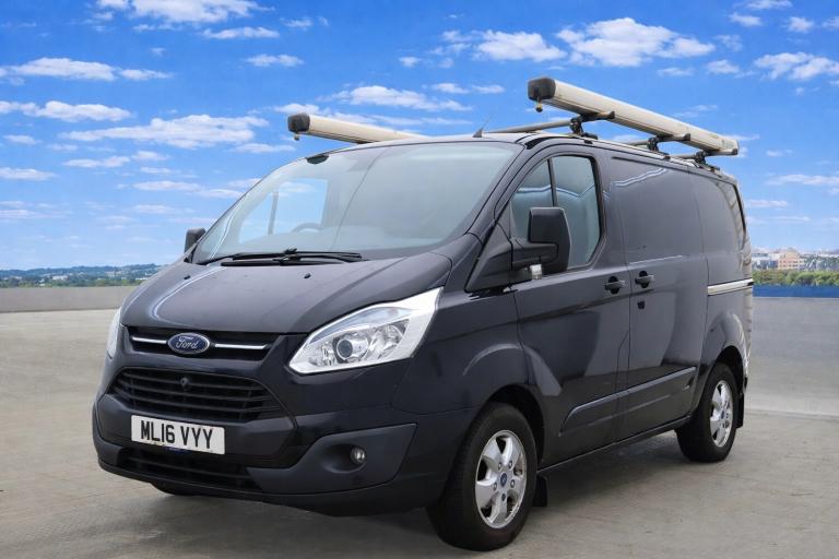2016 Ford Transit Custom ltd 2.2 chain engine low miles no Vat in black £9490