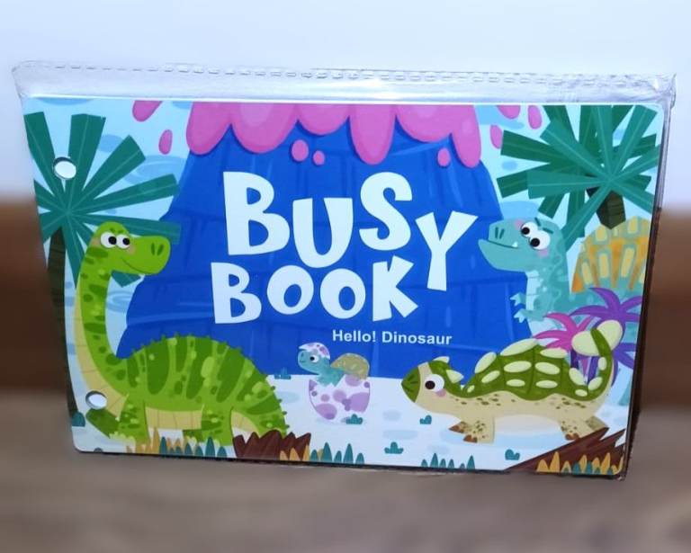 Dinosaur Learning Reusable Busy Book for Children and Preschool Kids