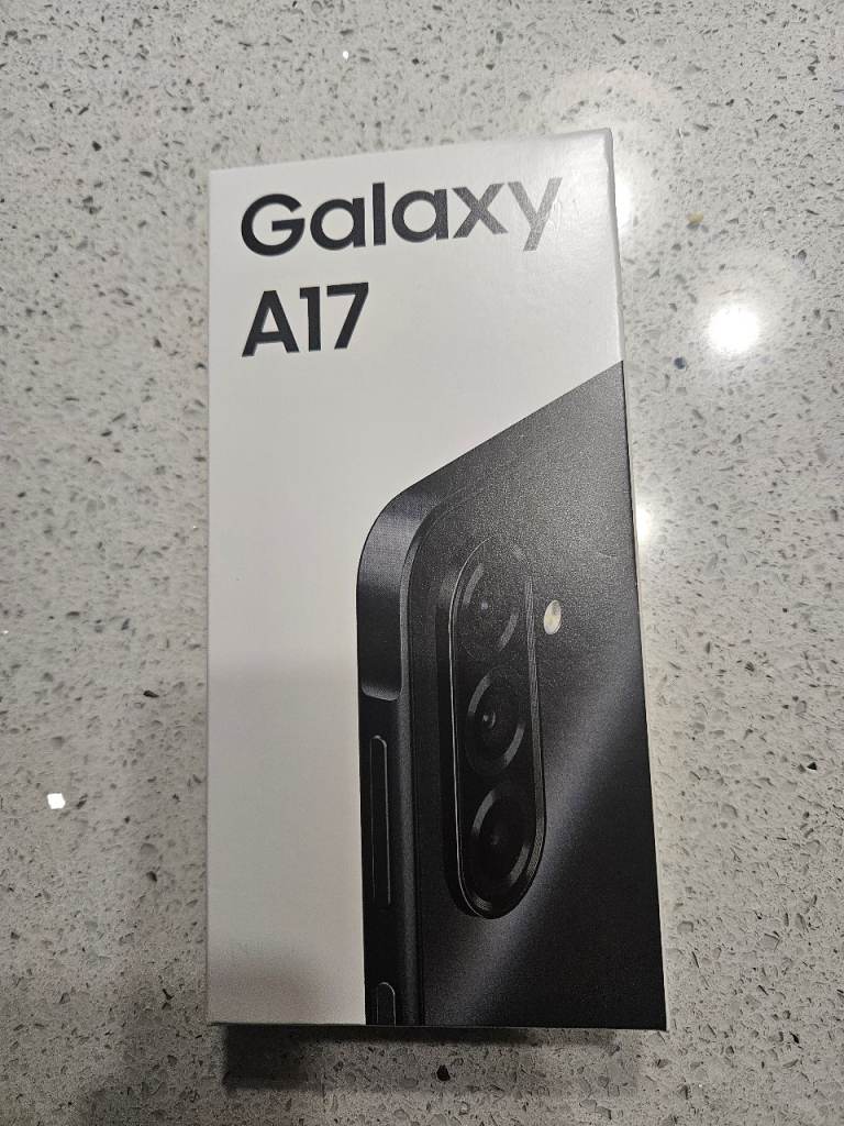 Samsung A17 128gb Dual Sim 4G New sealed. Unlocked to all networks. Black. Worth RRP £169