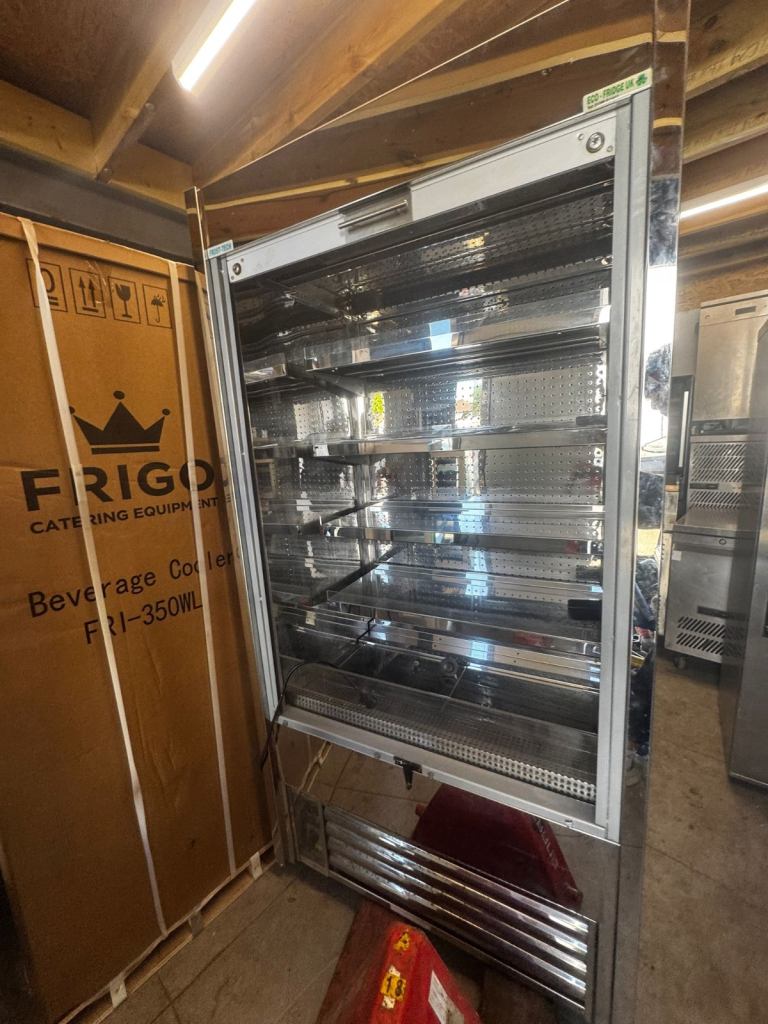 Commercial display fridge cafe shop restaurant takeaway open front fridge 