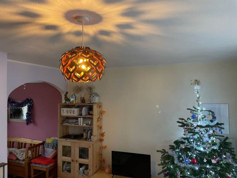 Pendant Ceiling Lamp Hand Made Statement Piece | Cosy Summer Lamp Shade B22/BC