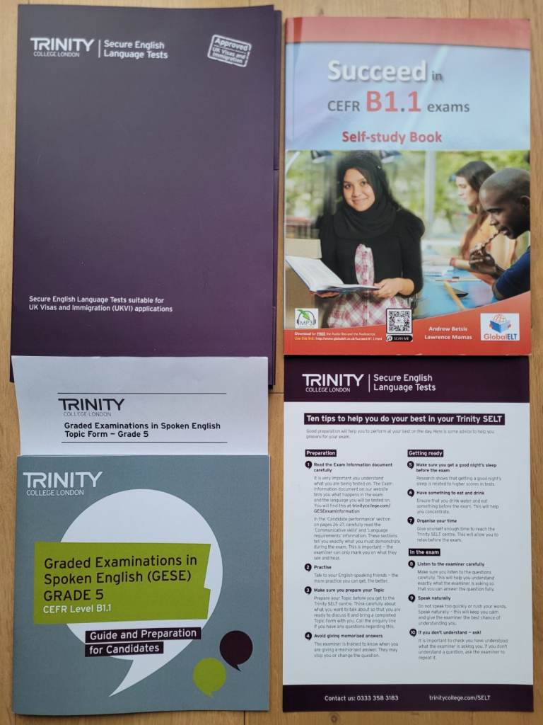 Trinity College London CEFR B1 exams (Trinity GESE 5) Self-study Book