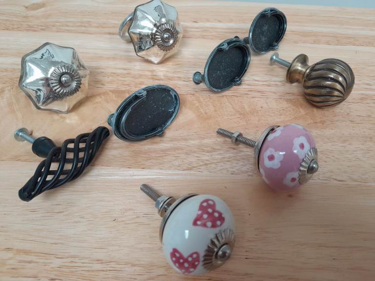 10 Decorative Cabinet Handles - Assorted