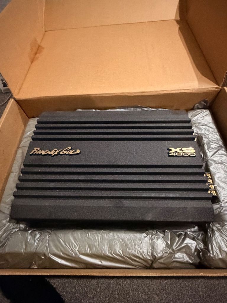 image for Phoenix Gold XS4600 BLK 4 channel amplifier 