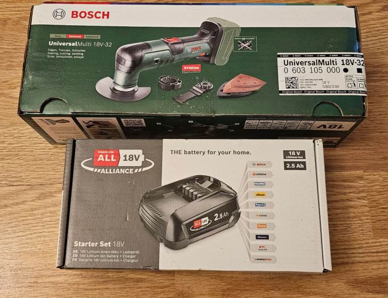 Bosch UNIVERSALMULTI 18V-32 Cordless Multi Tool Starlock WITH BATTERY / CHARGER FREE DELIVERY