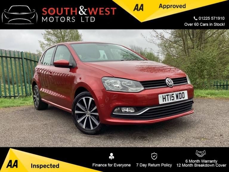 2015 Volkswagen Polo 1.0 BlueMotion Tech SE Hatchback 5dr Petrol Manual Euro 6 (s/s) (60 ps) Hatc...