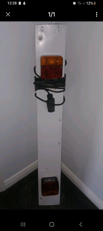 Trailer towing lighting board 4m cable