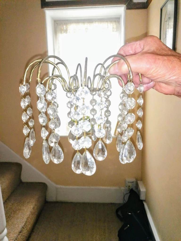 VINTAGE DROP BEADED CHANDELIER 
