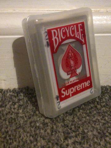 Supreme Bicycle Clear Waterproof Playing Cards - As Good as New