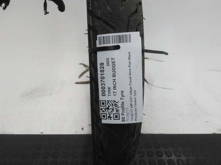 70/90-17 38p Cst Urban Travel 5mm Part Worn Pressure Tested Tyre