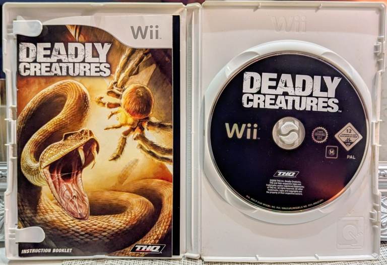 Deadly Creatures Nintendo Wii Game Complete with Manual Untested