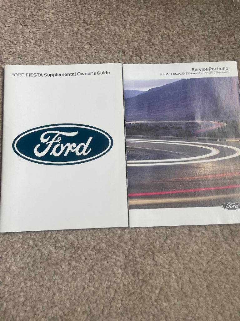 Ford Fiesta 2021 onwards  Owner's Guide & Service Portfolio – Good Condition