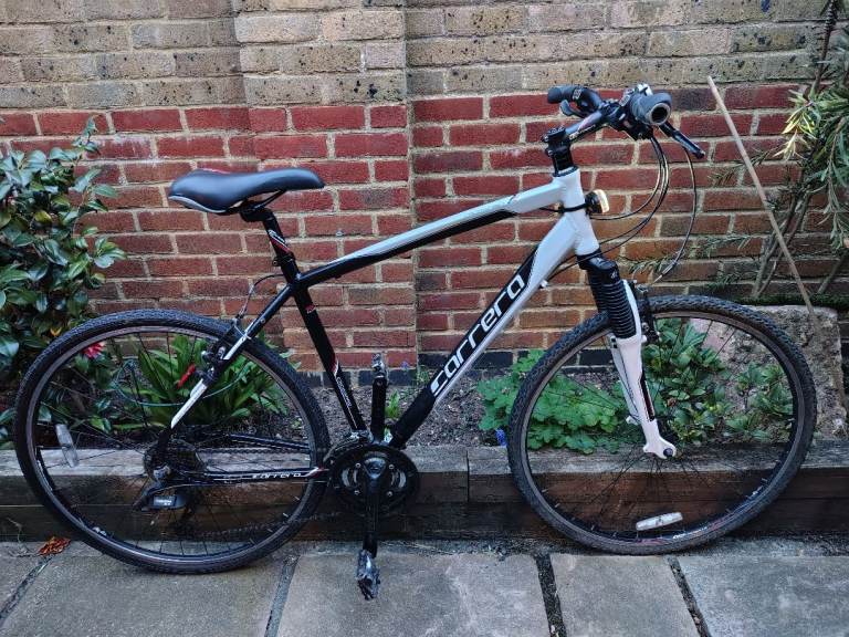 Carrera Crossfire Large 21 Inch Hybrid Bike Road and Trail Bicycle Mens Cycle