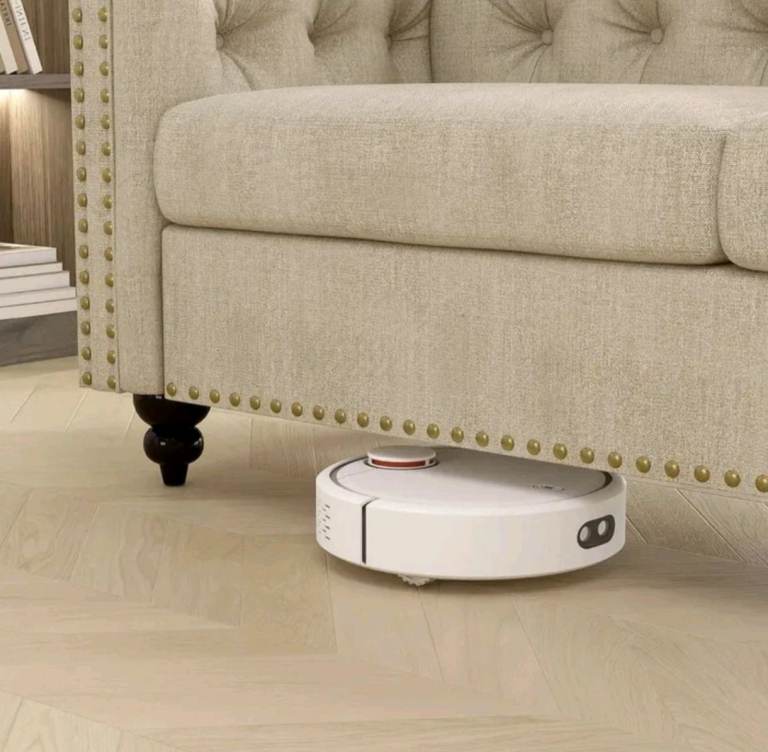 New 2 Seater Chesterfield Style Button Back Sofa Linen Fabric Large Couch Beige 