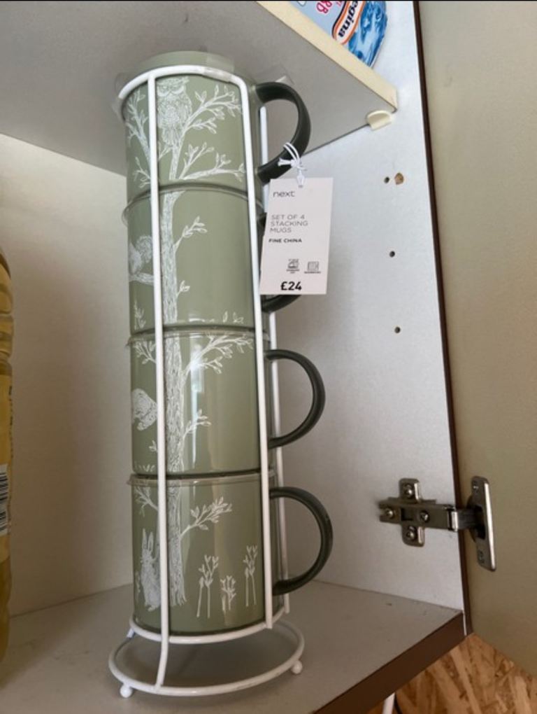 Next 4 stackable mugs 