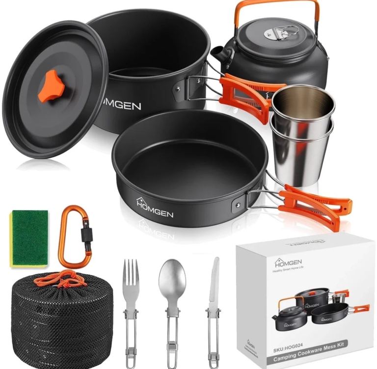 Cooking set camping and camper set