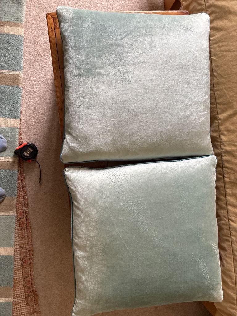 Cushion x 2 - Duck Egg Blue