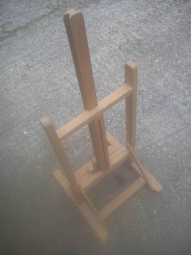 Vintage beech folding easel.
