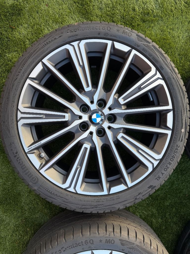 4 x BMW Individual 869 M 20" Alloy Wheels + Continental Tyres 8Jx20 245/40/20 EcoContact 6Q X1/IX1