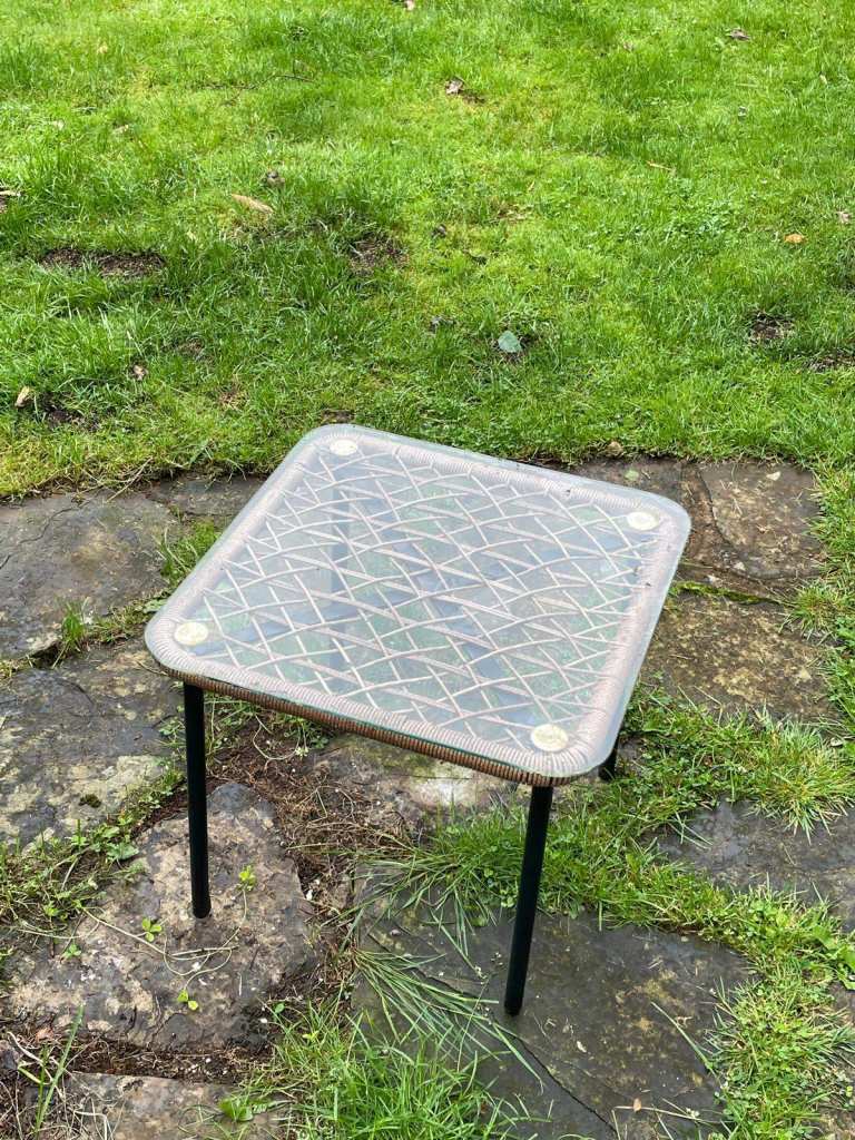 Small Outdoor Garden Patio Table - Good Condition