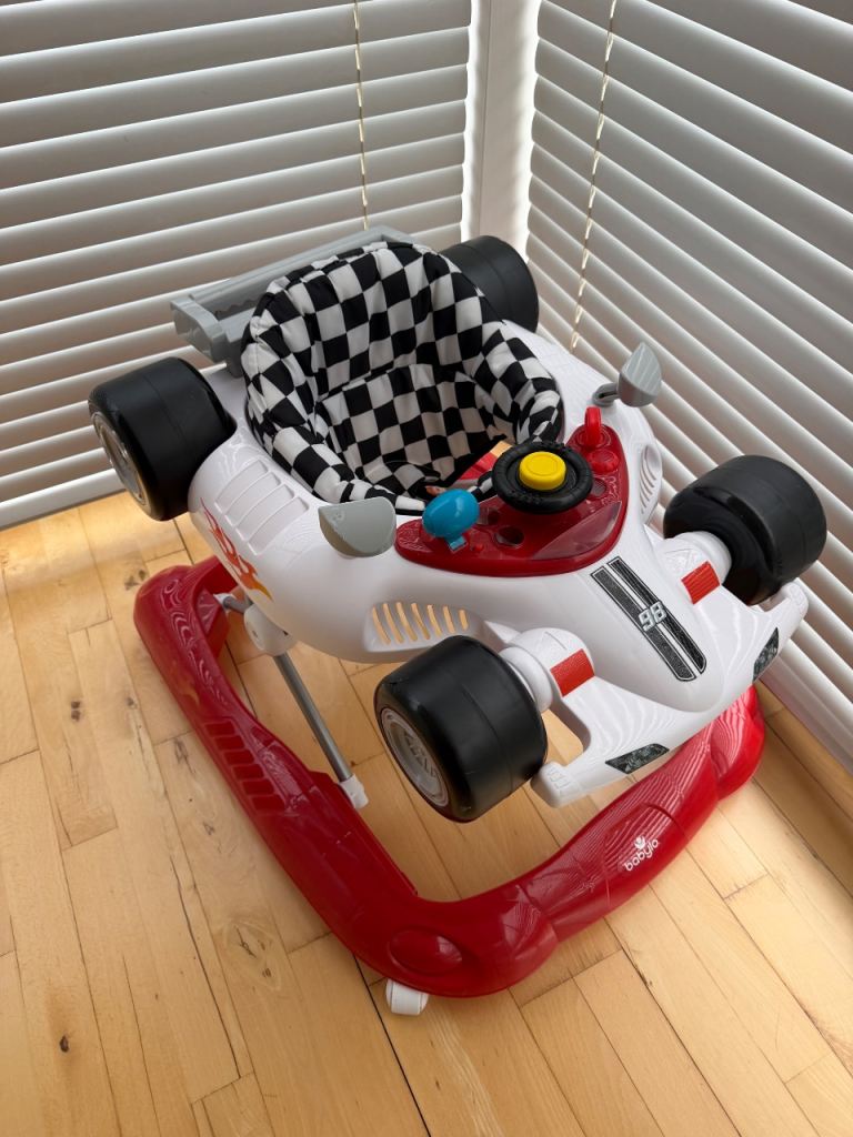 Babylo Racing Car Baby Walker – Fully Working – Red & White