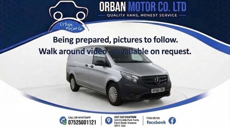 2018 Mercedes-Benz Vito 111CDI Van PANEL VAN DIESEL Manual