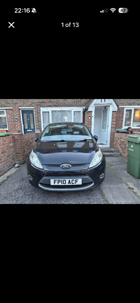 Ford, FIESTA, Hatchback, 2010, Manual, 1388 (cc), 3 doors