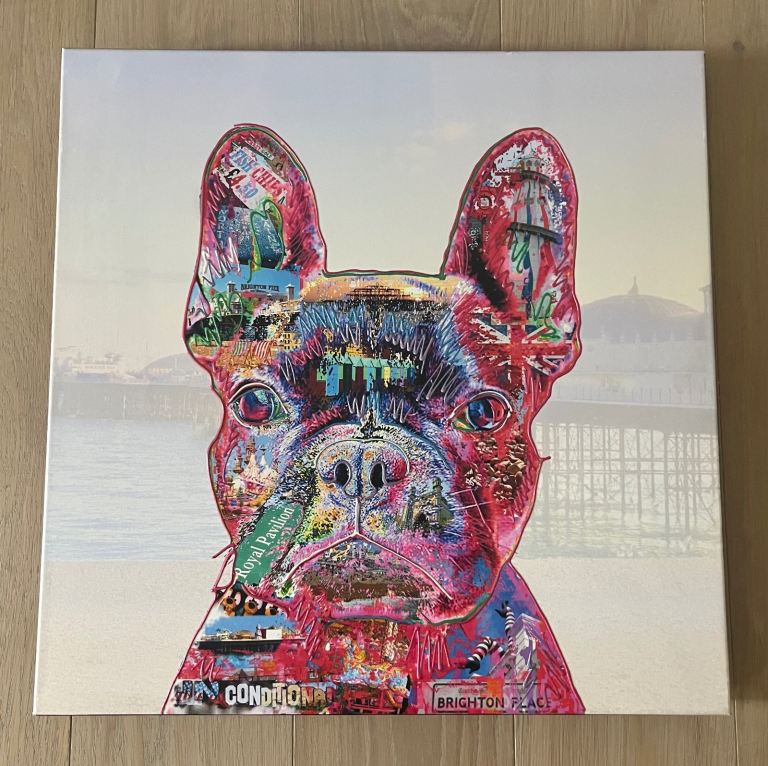 Acrylic painting - Pug dog