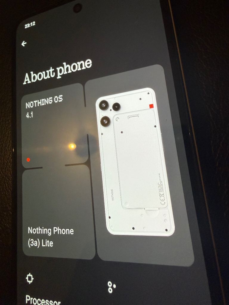 Nothing Phone (2a) Lite 128GB - Black, As Good As New