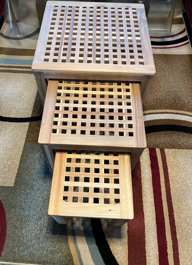 Nesting Or Stacking Wooden Tables