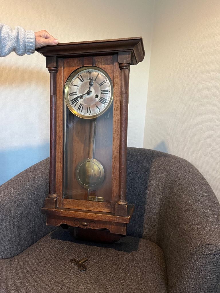 Oak chiming Wall Clock