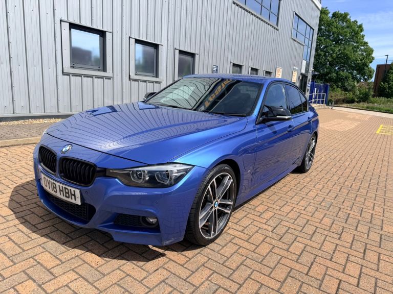 2018 18, F30 BMW 330e 2.0 MSPORT SHADOW EDITION HYBRID, 85K, FSH, MOT, ESTORIL BLUE, ULEZ