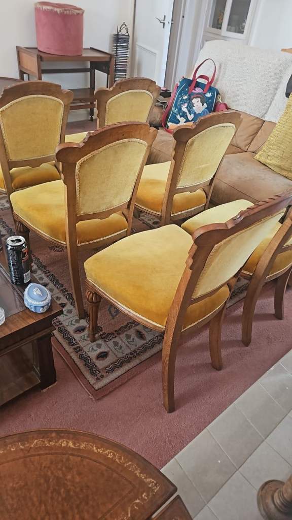 Vintage French Louis XVI-style dining chairs