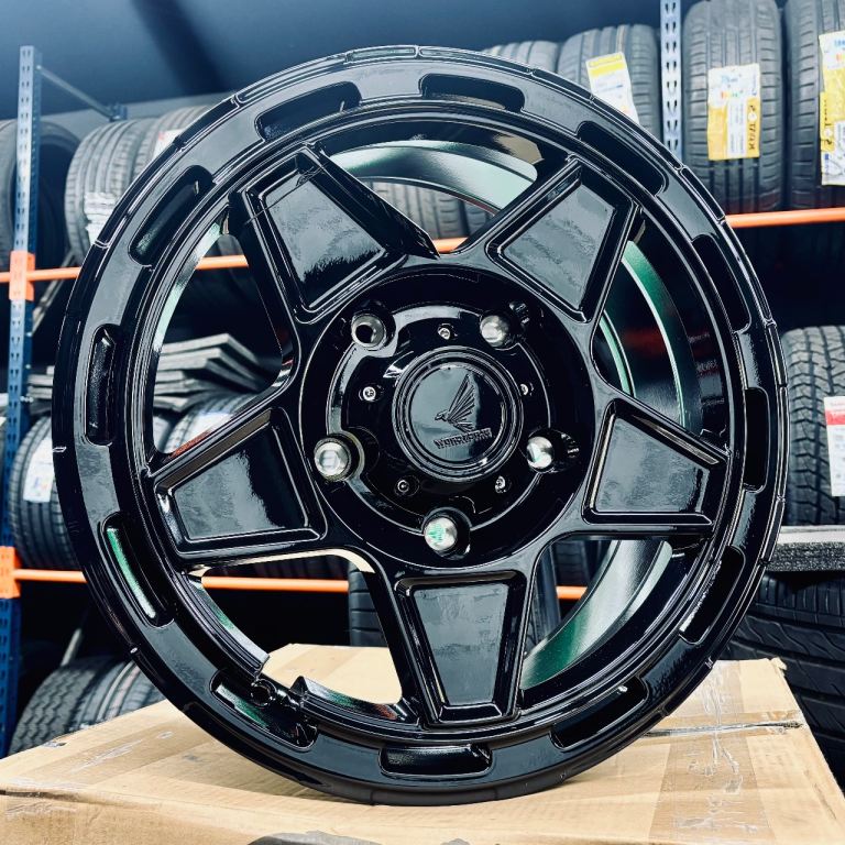 Obsidian Gloss Black 8×18″ 5×120 – VW Transporter T5 – T6.1 Load Rated Alloys Black Wheels