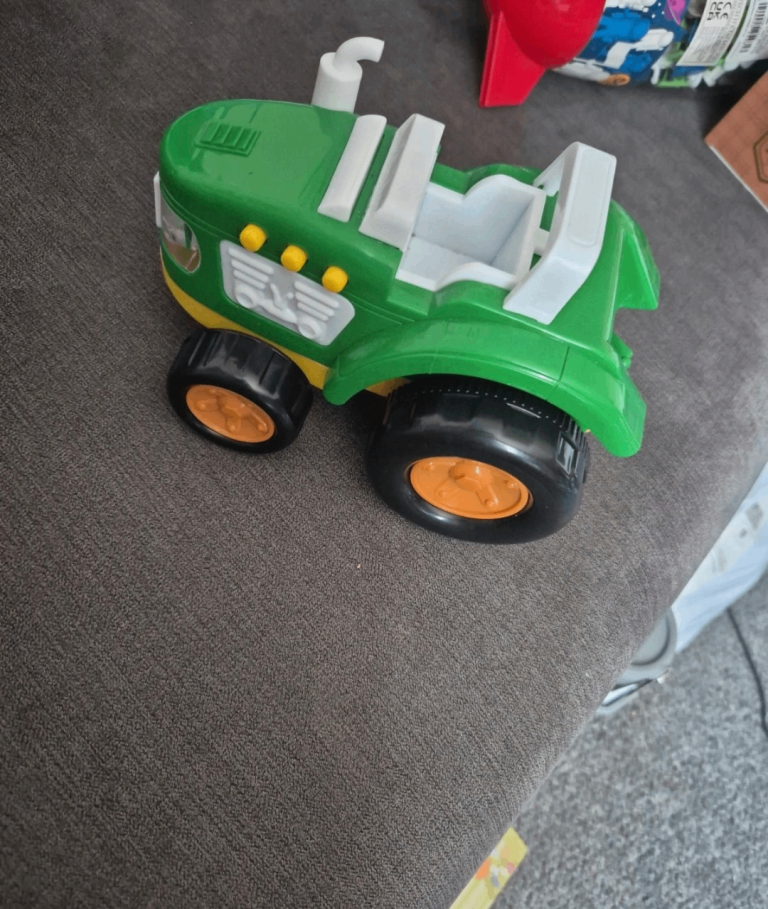 Toy push along tractor