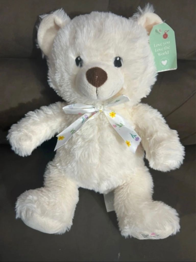 BNWT cream teddy bear.