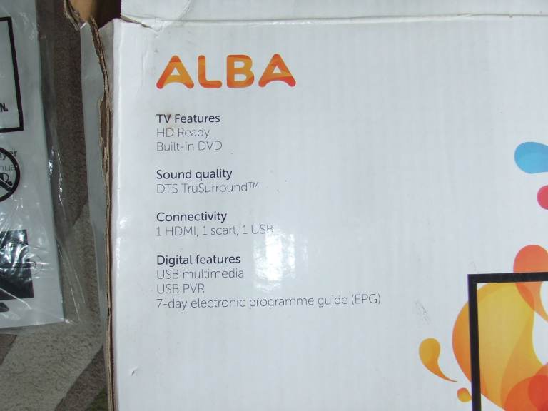 ALBA 19 HD READY TV WITH BUILTIN DVD