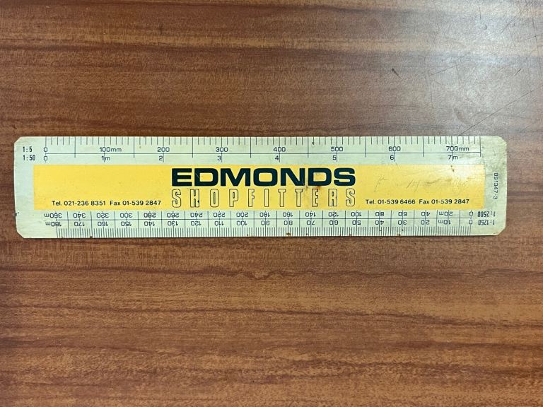 Vintage A Edmonds & Co Specialist Architectural Ruler