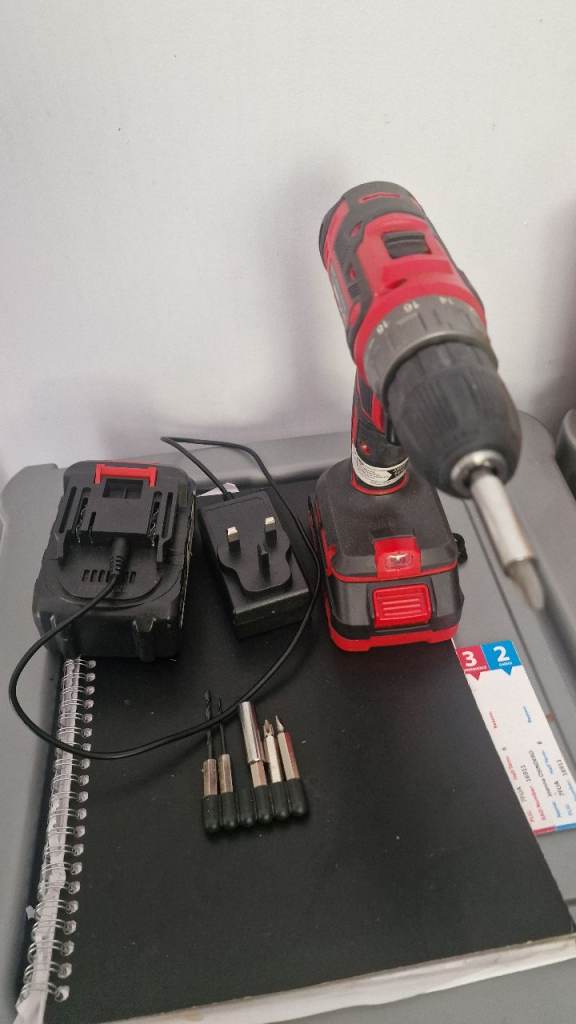 DEKO UNV 20V Cordless Drill with Battery, Charger & Bits